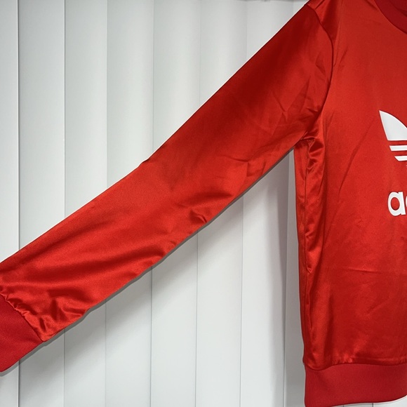 Adidas Red Crew Sweatshirt - Kid - Small - Picture 2 of 5
